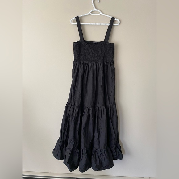 Zara Black Ruffle Maxi Dress - Picture 1 of 2